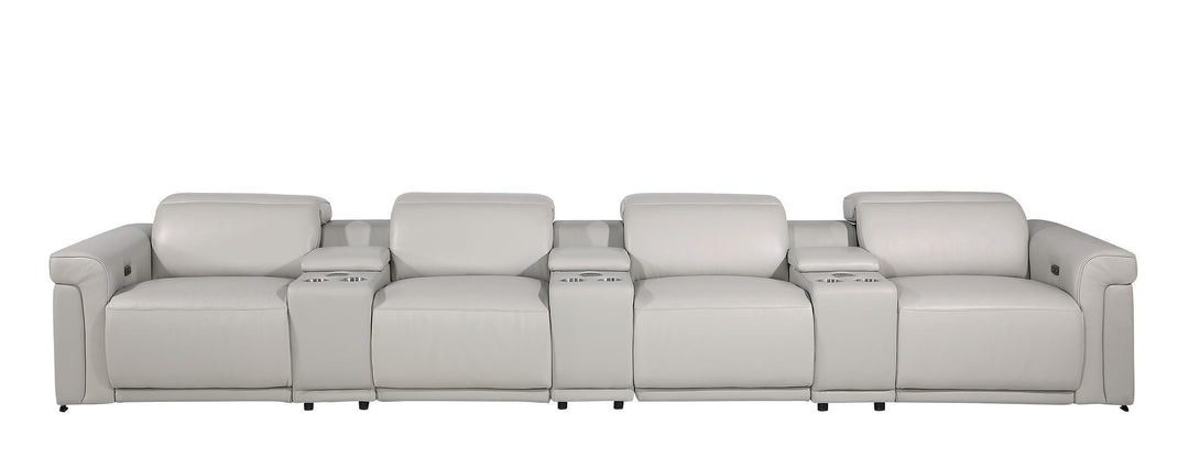 1126 - 7-Piece Modular Power Reclining Sofa In With 4 Power Recliners &amp; Power Headrests