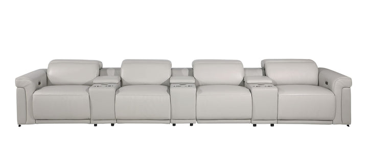 1126 - 7-Piece Modular Power Reclining Sofa In With 4 Power Recliners &amp; Power Headrests