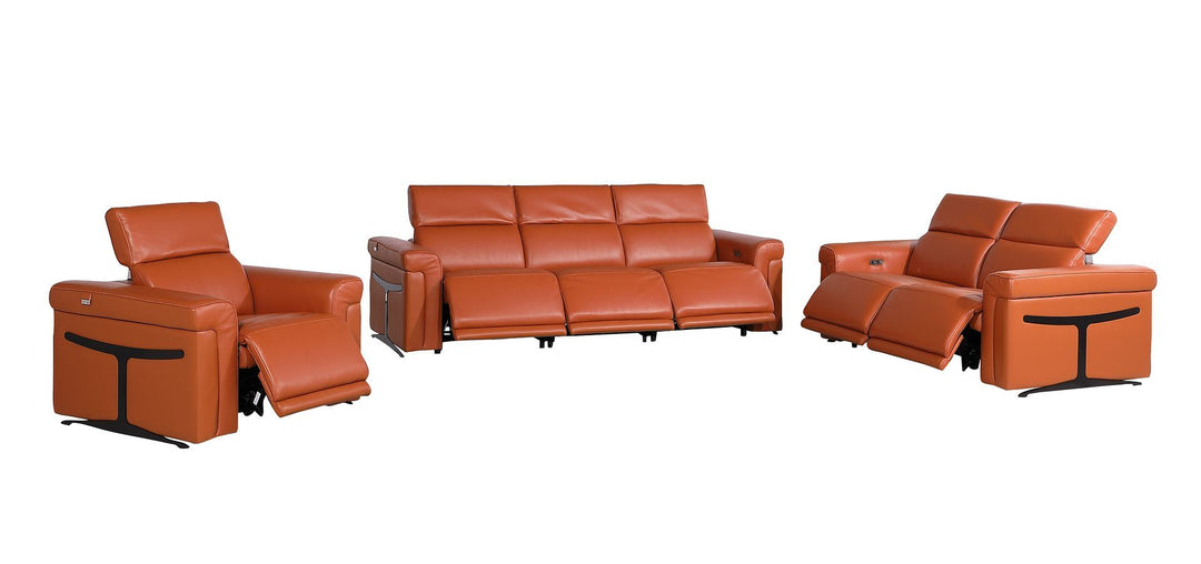 1126 - 6-Piece Modular Power Reclining Sofa, Loveseat &amp; Chair Set In With 6 Power Recliners &amp; Power Headrests