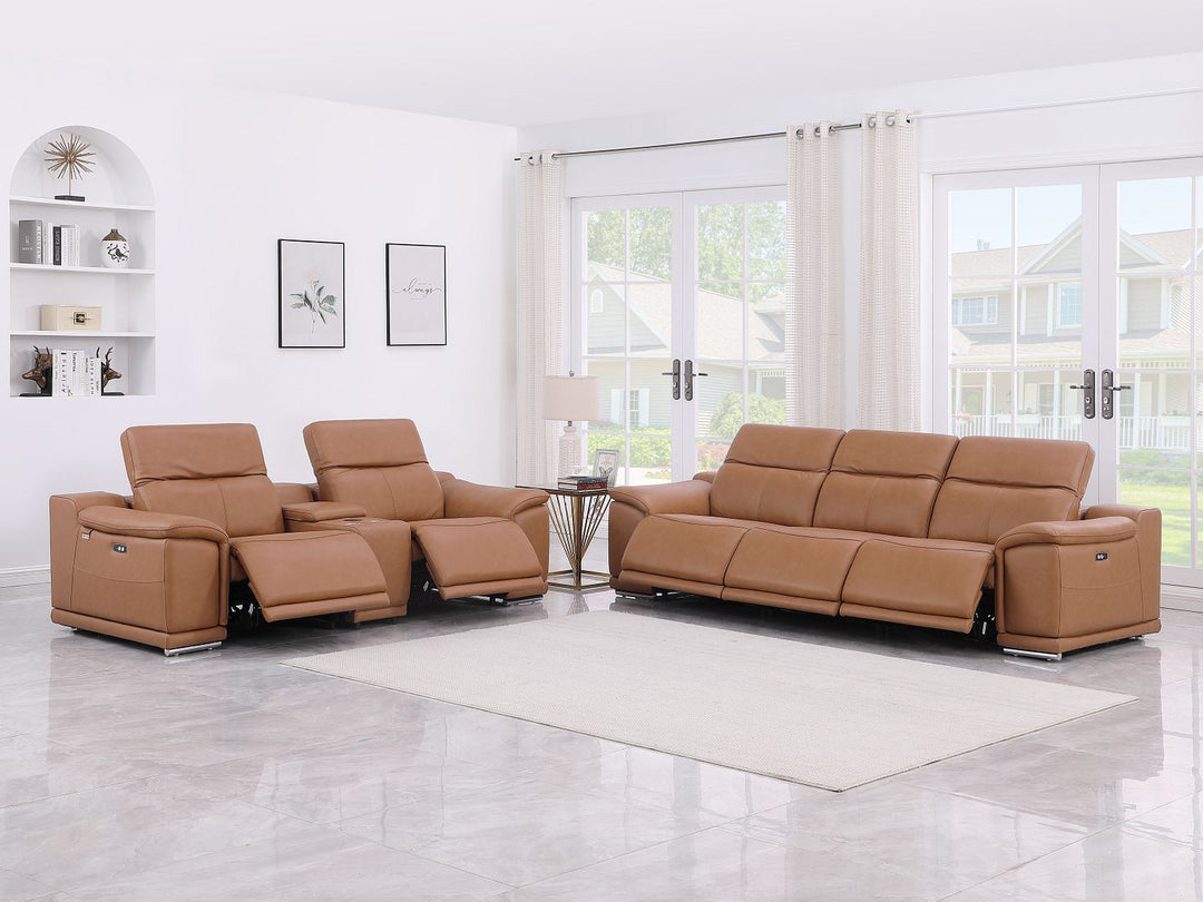 9762 - 6-Piece Modular Power Reclining Sofa And Console Loveseat Set With 5 Power Recliners In