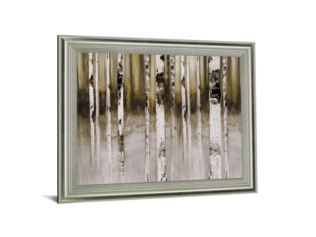 Dusky Birch Woods - 28" x 34" Framed Wall Art