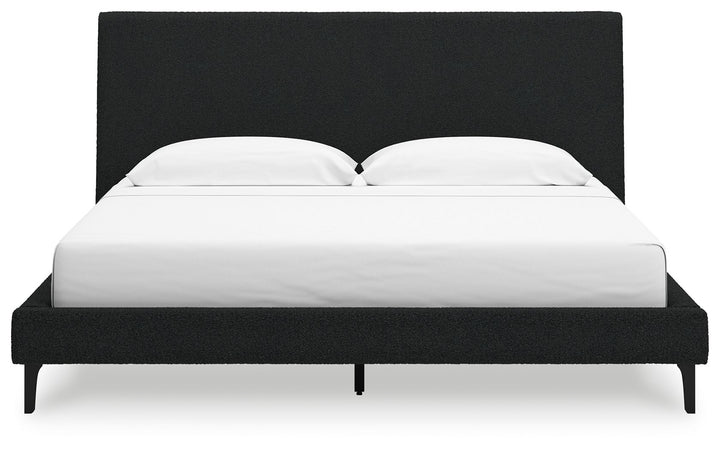 Cadmori - Upholstered Bed With Roll Slats