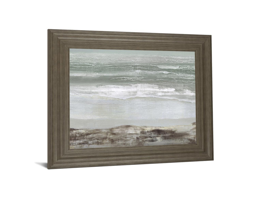 Grey Dawn By Caroline Gold - Framed Print Wall Art - Blue