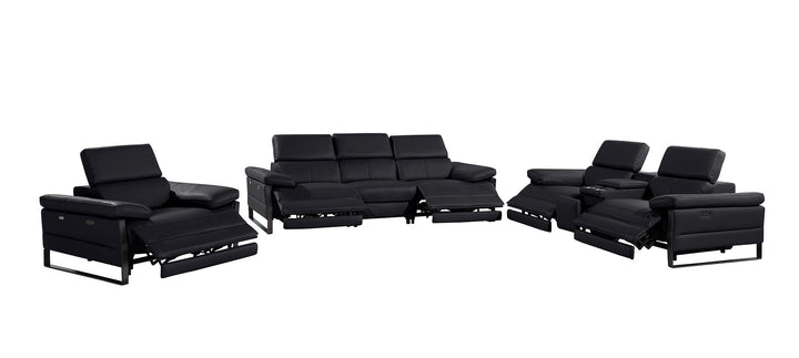 1246 - Modular Power Dual Reclining Sofa, Console Loveseat, And Chair Set With Power Headrests