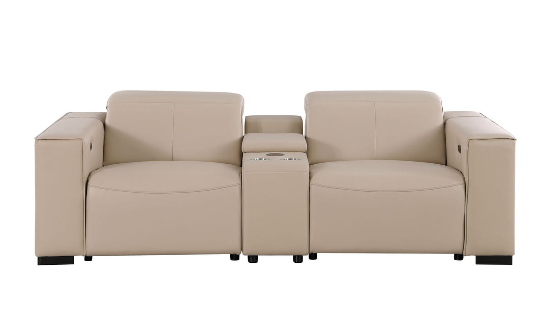 1208 - Dual Power Reclining Console Loveseat