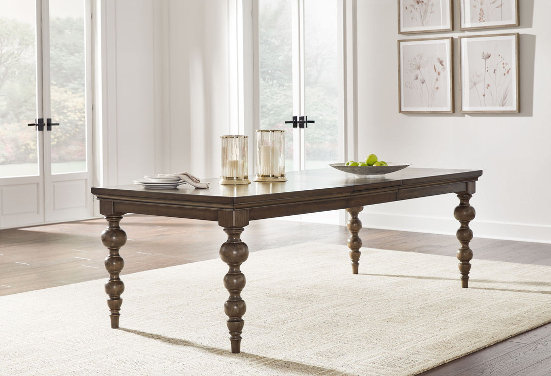 Veramond - Dark Brown - Rectangular Dining Room Extension Table