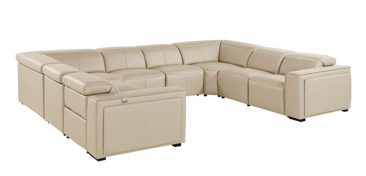 1224 - 8-Piece U-Shaped Sectional Sofa In With 4 Power Recliners &amp; Power Headrests