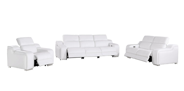1116 - 6-Piece Modular Power Reclining Sofa, Loveseat &amp; Chair Set In With 6 Power Recliners &amp; Power Headrests
