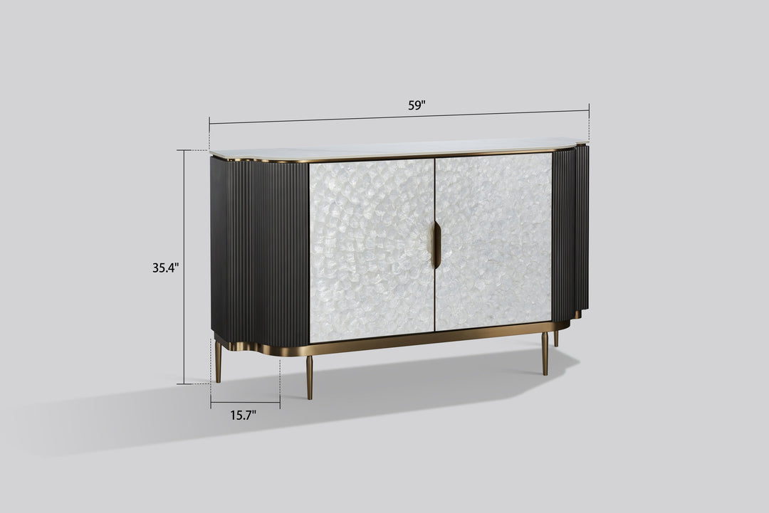 Solara Sideboard (Grey Silver)