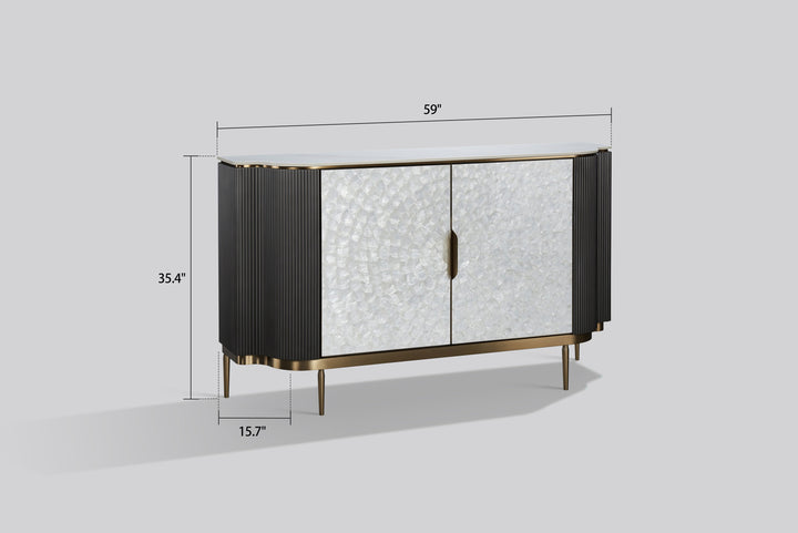 Solara Sideboard (Grey Silver)
