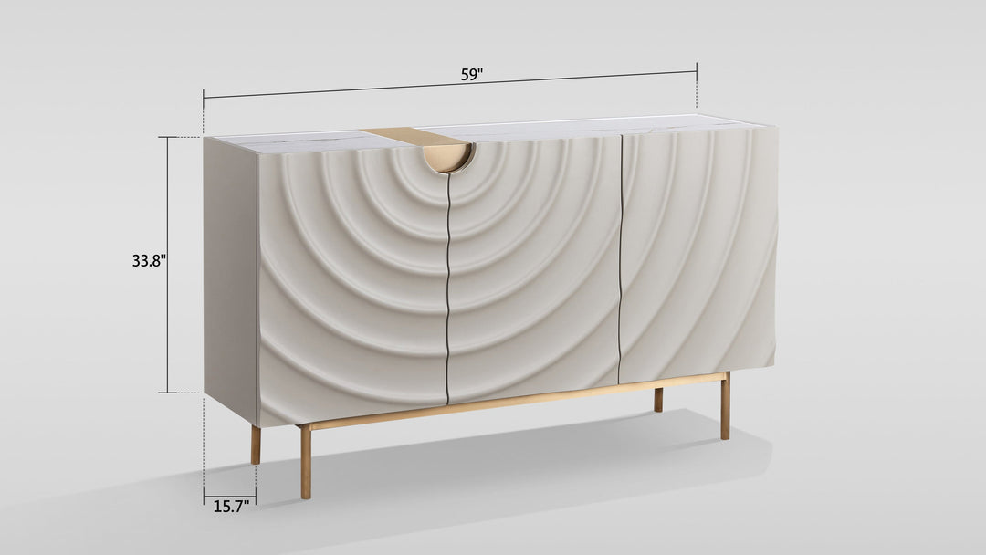 Onda Sideboard (Cream White)