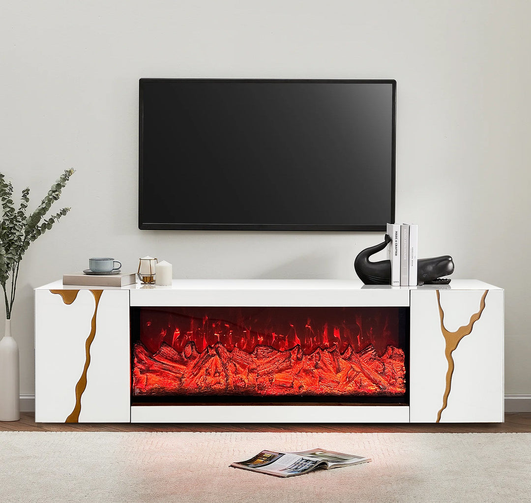A-TV01 Rosa TV Stand (White)