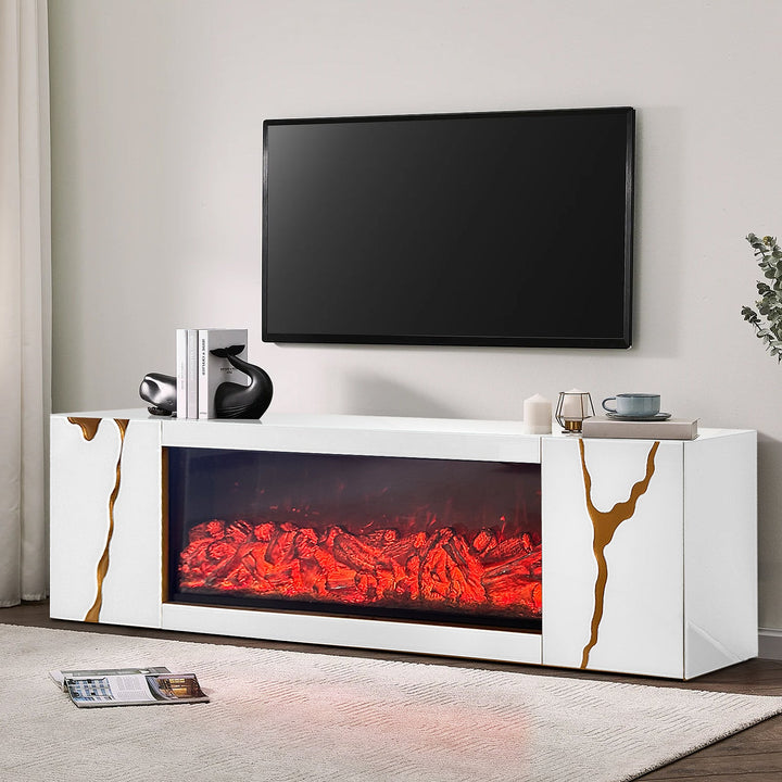 A-TV01 Rosa TV Stand (White)