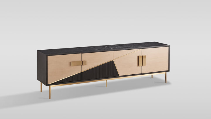 Divolia TV Stand (Black &amp; Grey)