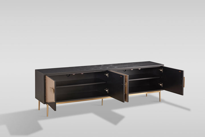 Divolia TV Stand (Black &amp; Grey)