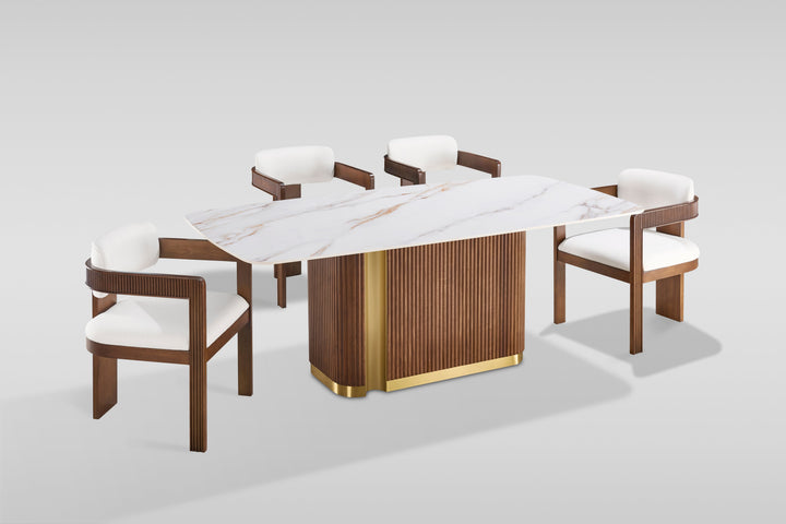 D1580 Valente (White/Walnut)