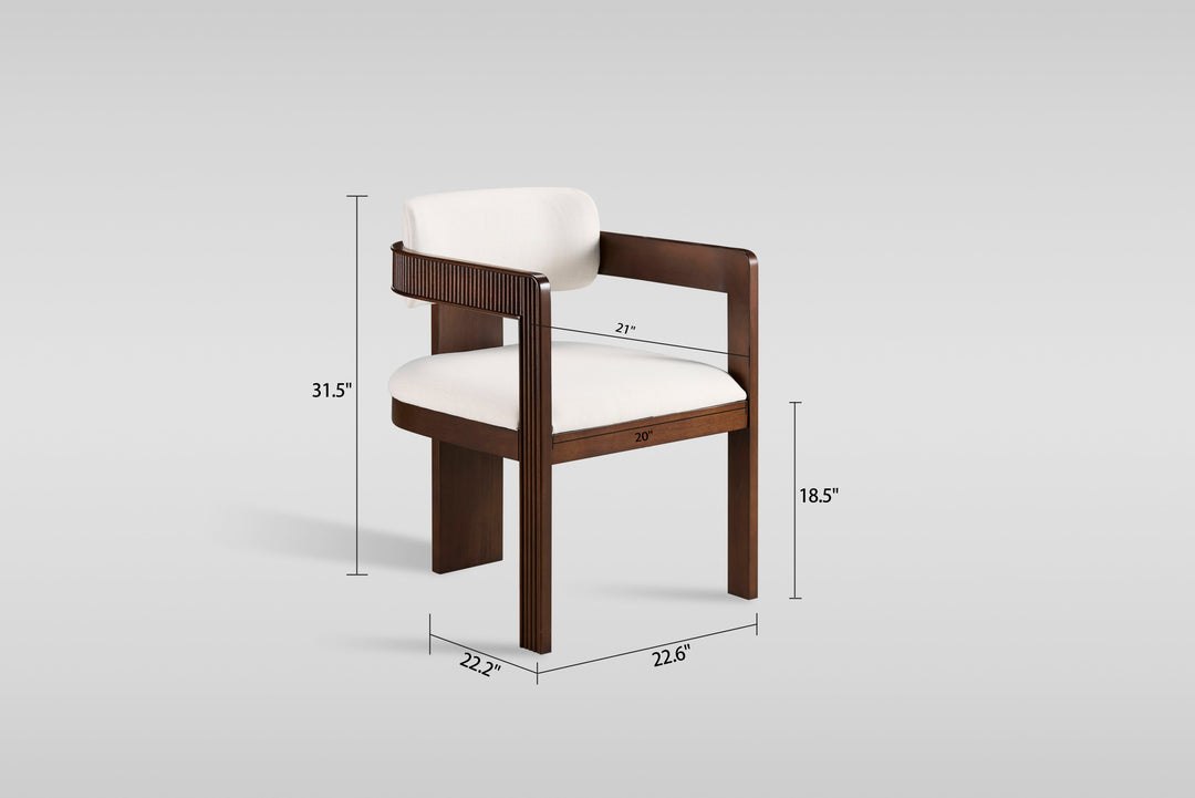 D1580 Valente (White/Walnut)
