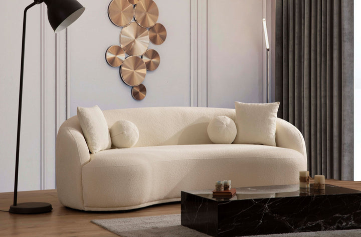 Bonita Ivory Boucle Sofa 91" &amp; Loveseat 81" [ETA: 10/10]