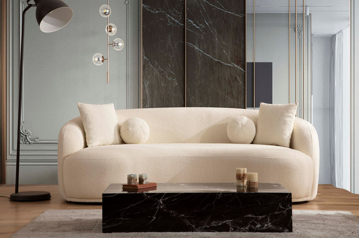 Bonita Ivory Boucle Sofa 91" &amp; Loveseat 81" [ETA: 10/10]