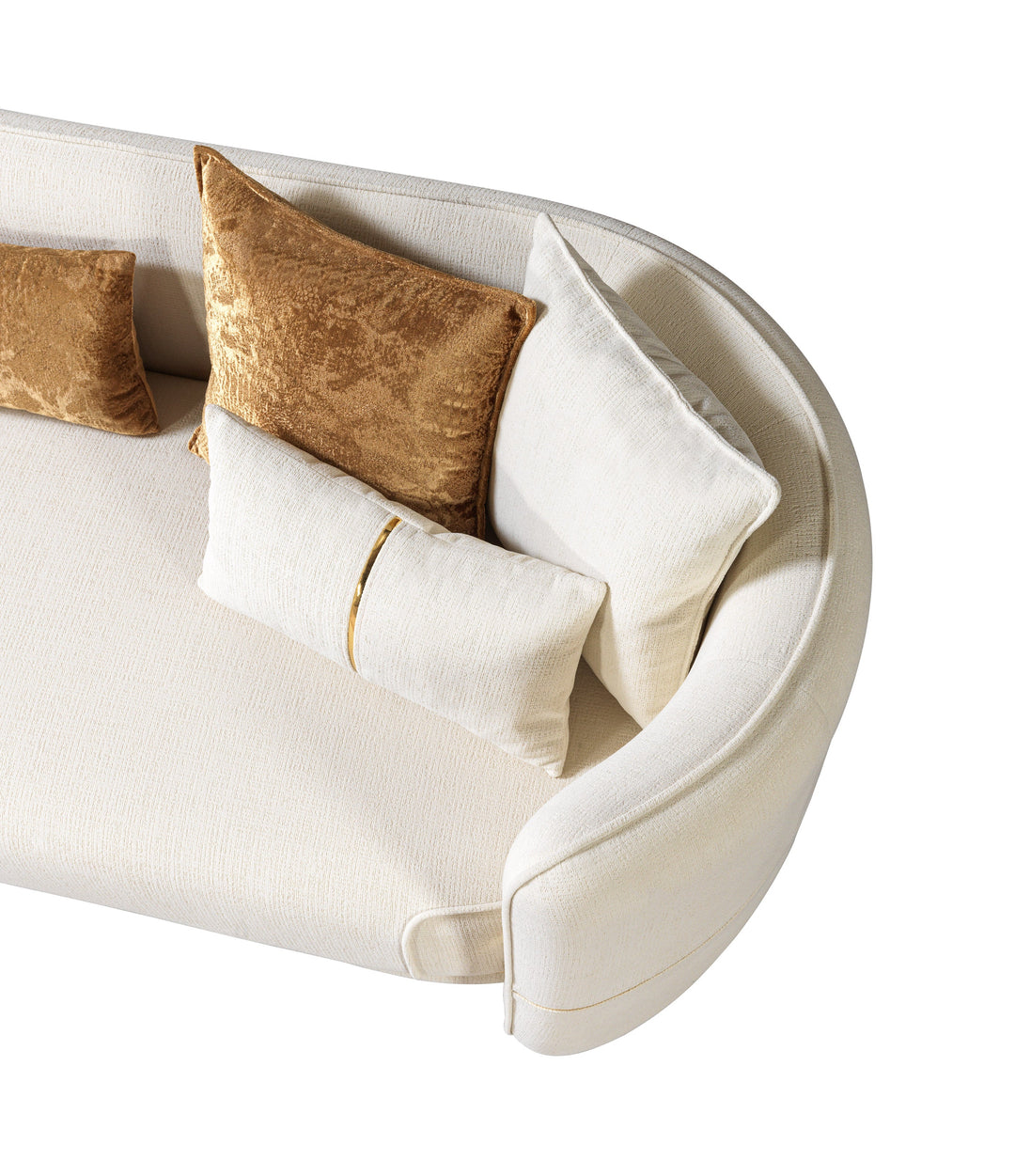 Helena Ivory Velvet Sofa 94" &amp; Loveseat 82"