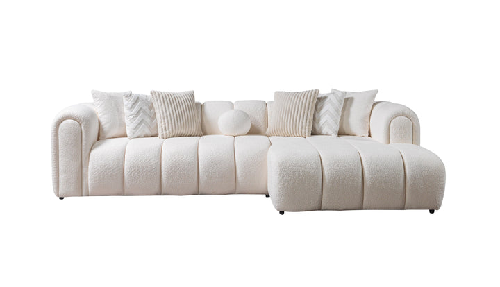 Lis Ivory Boucle RAF 115" Sectional[ETA: 8/25]