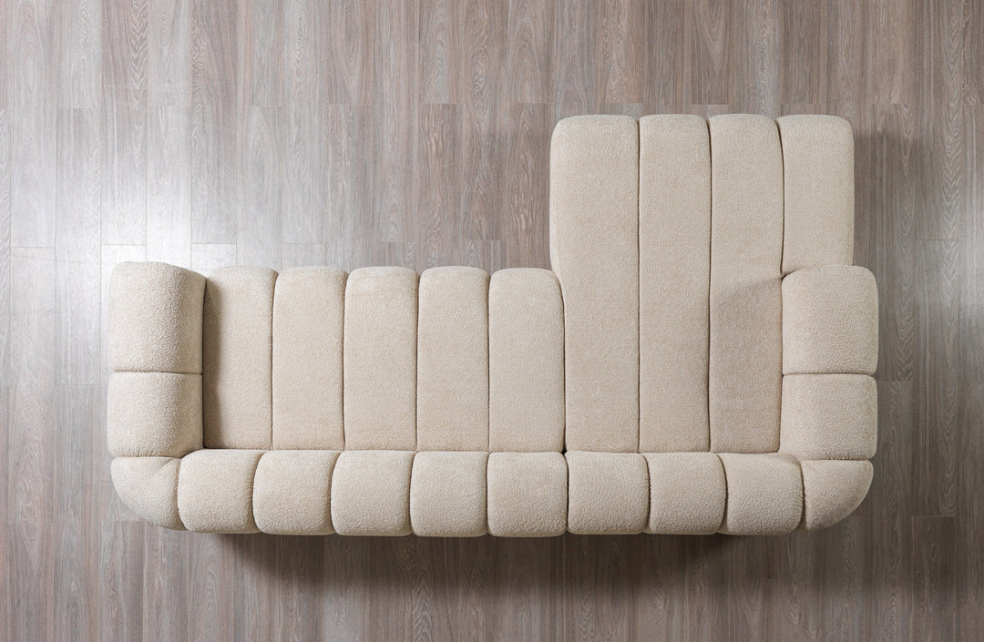 Lis Sand Boucle LAF 115" Sectional [ETA: 8/25]