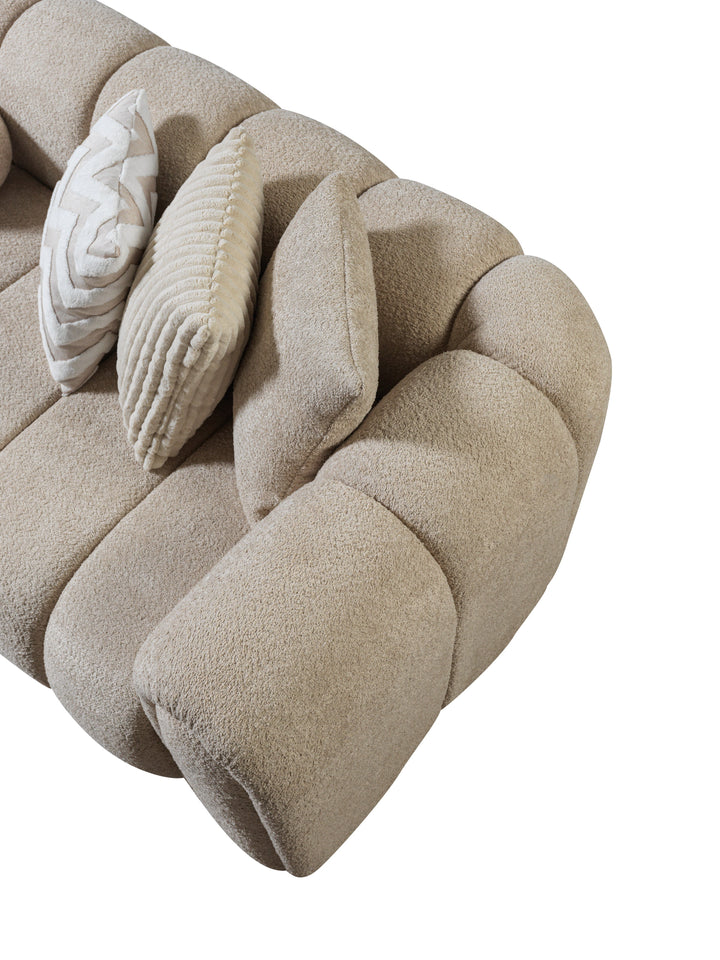Lis Sand Boucle LAF 115" Sectional [ETA: 8/25]