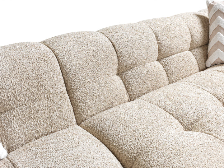 Ivy Sand Boucle LAF 110" Sectional