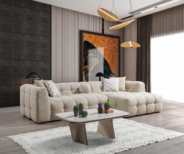 Ivy Sand Boucle Sectional