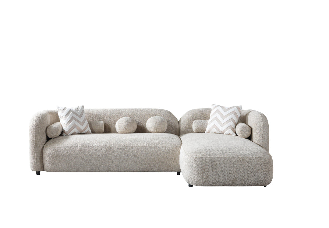 Liva Sand Boucle RAF 110" Sectional
