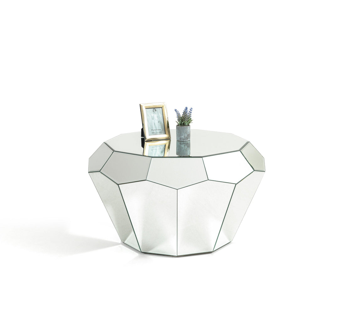 Diamond Mirrored  Coffee Table