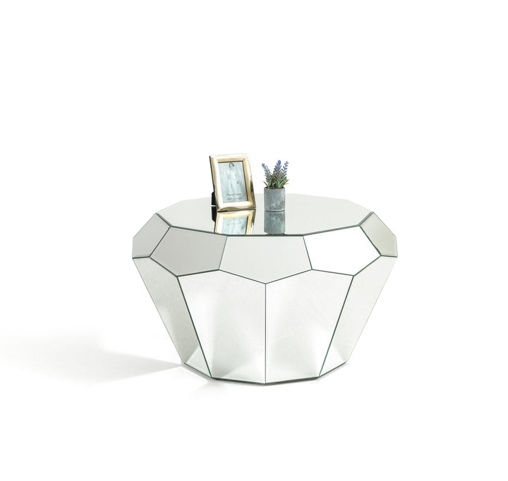 Diamond Mirrored  Coffee Table
