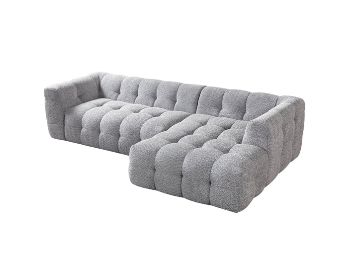 Ivy Gray Boucle RAF 110" Sectional