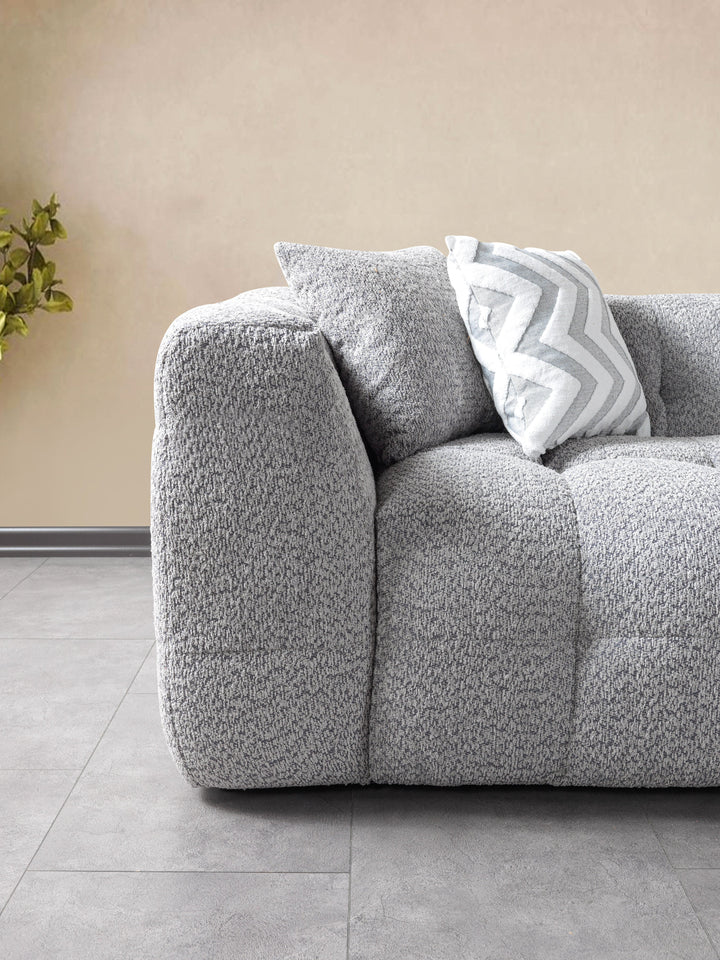 Ivy Gray Boucle RAF 110" Sectional
