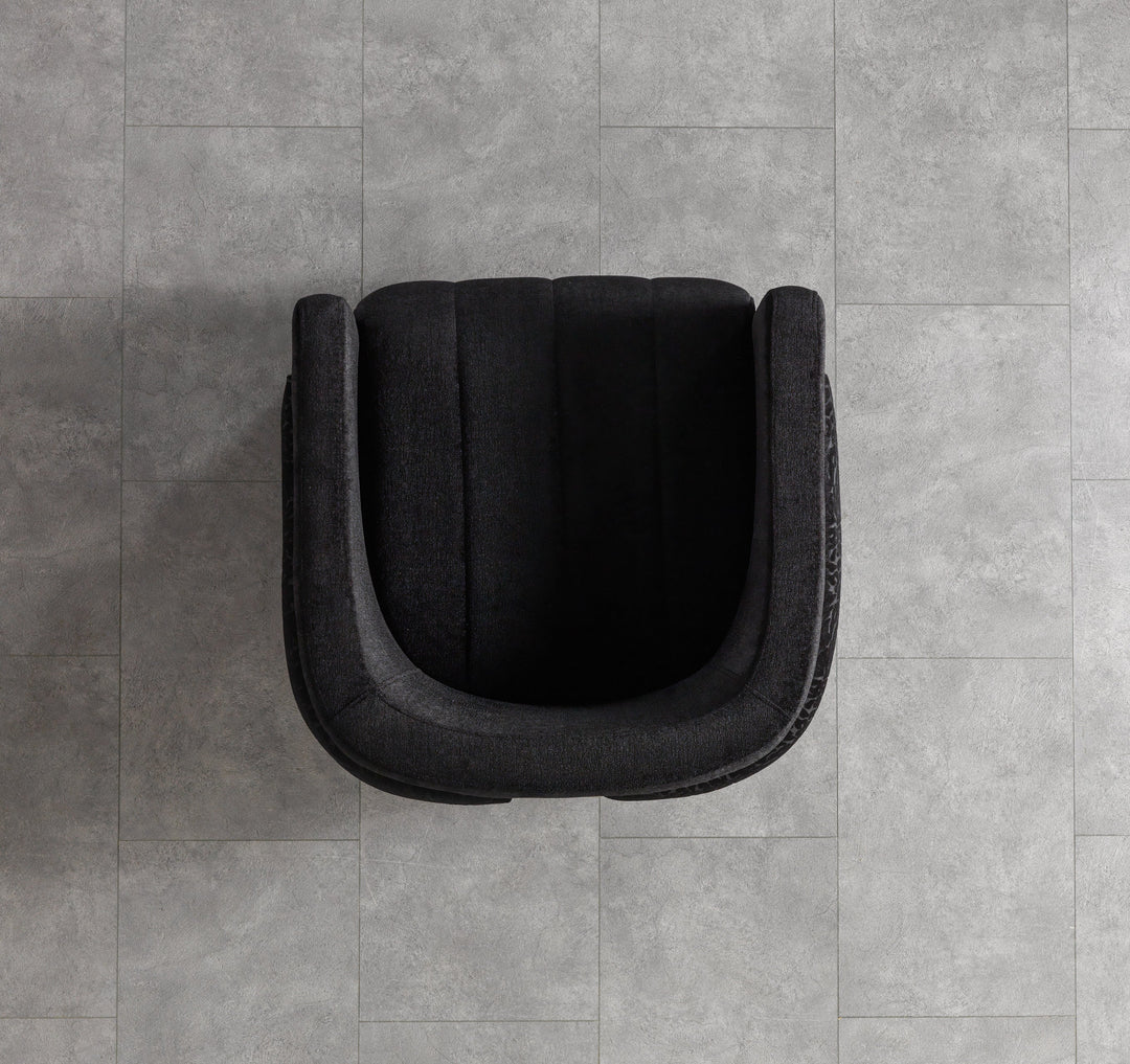 Carlina Black Velvet Chair