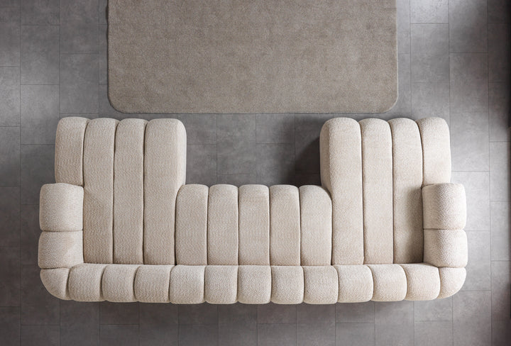 Lis Sand Boucle Double Chaise 147" Sectional [ETA: 8/15]