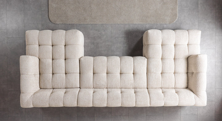 Ivy Sand Boucle Double Chaise 146" Sectional [ETA: 8/15]