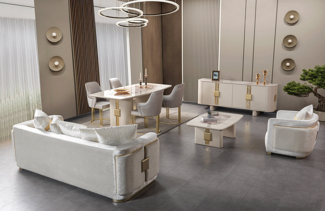 Carlina Ivory Coffee Table