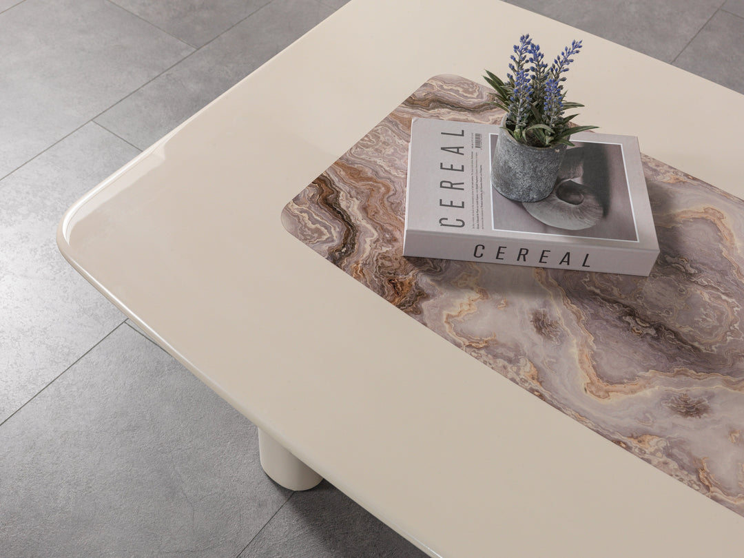 Carlina Ivory Coffee Table