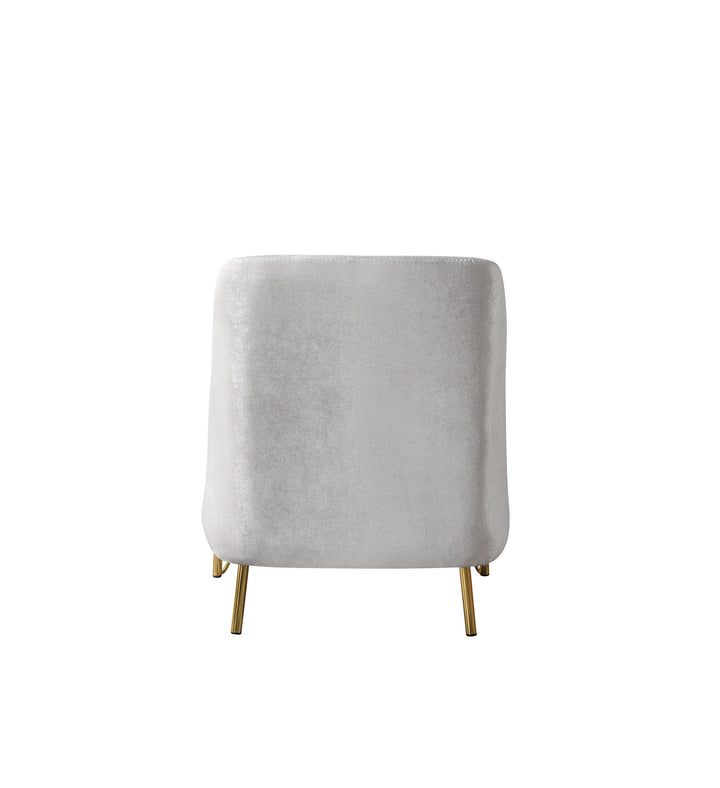 Fabiana Ivory Velvet Chair