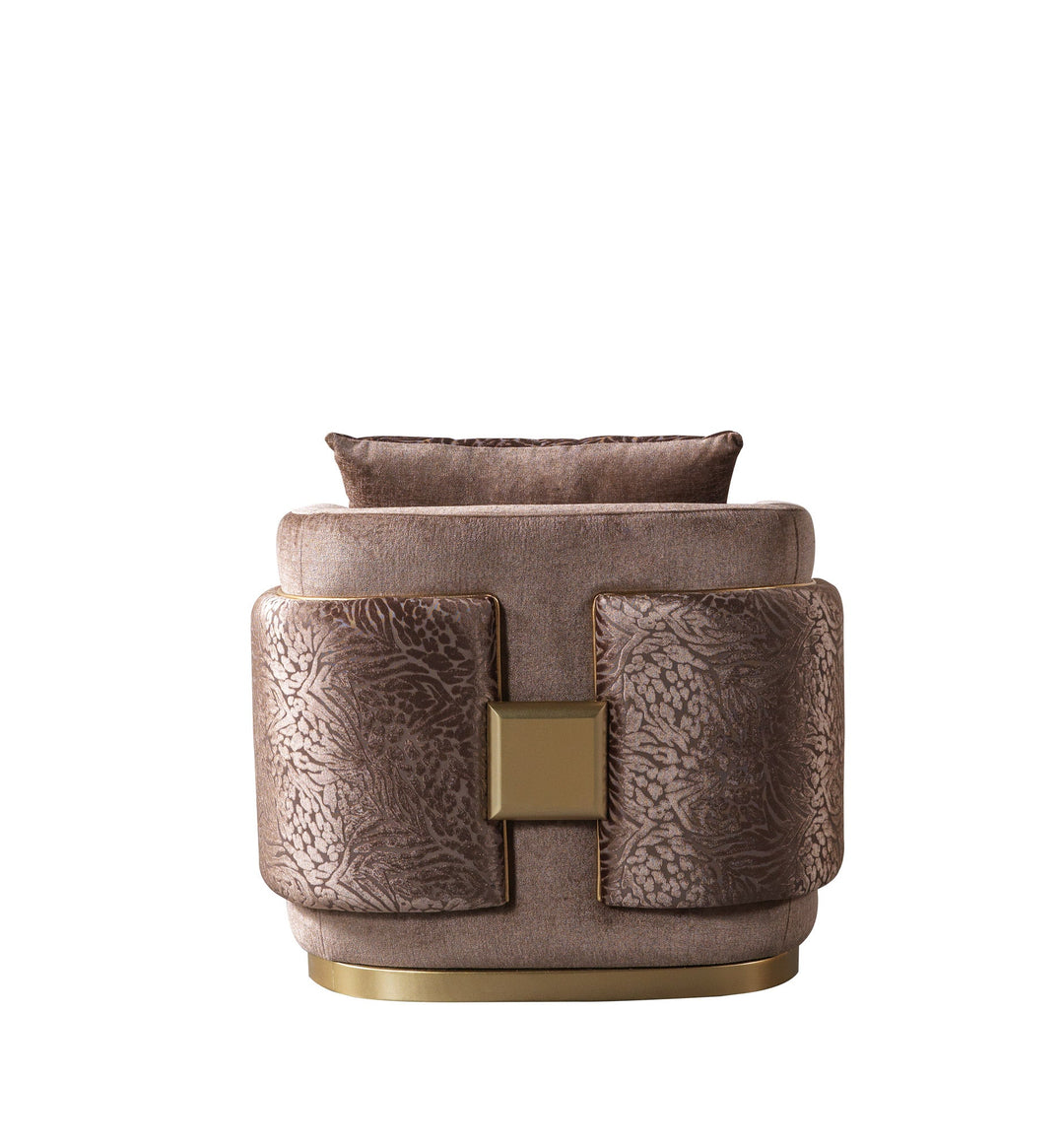 Carlina Coffee Velvet Chair