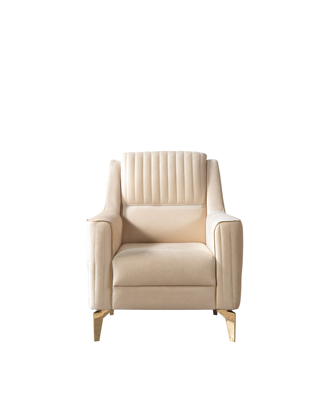 Sandra Ivory Velvet Chair