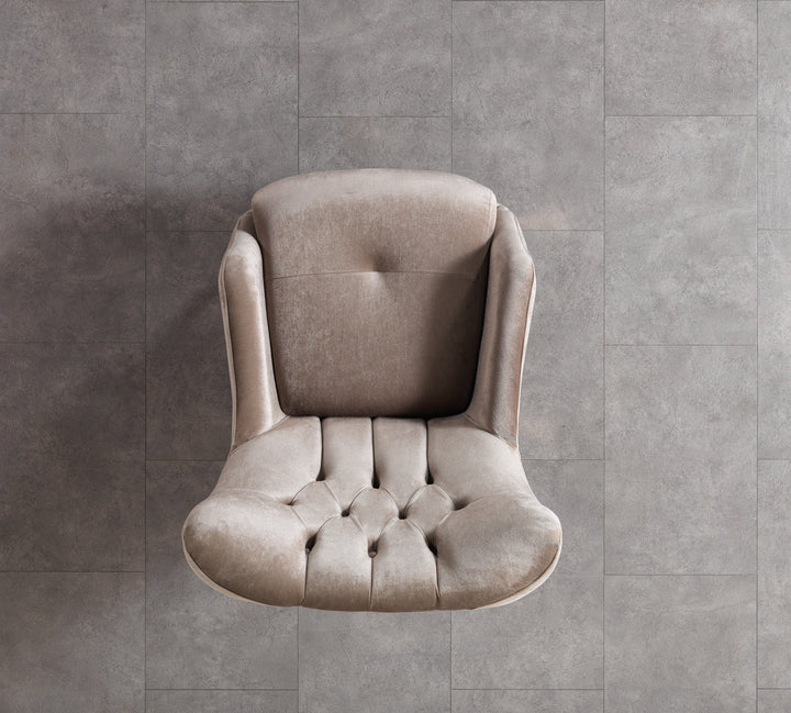 Florence Coffee Velvet Chair
