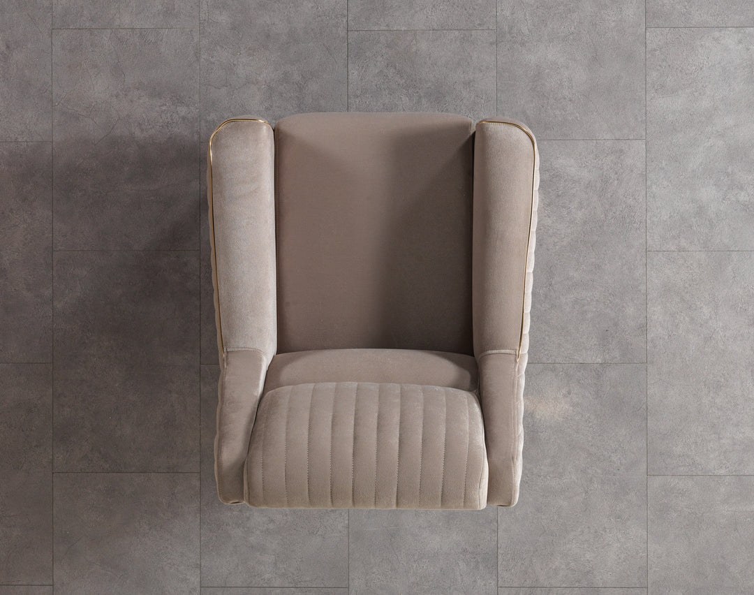 Sandra Coffee Velvet Chair