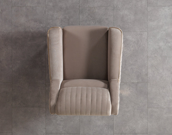 Sandra Coffee Velvet Chair