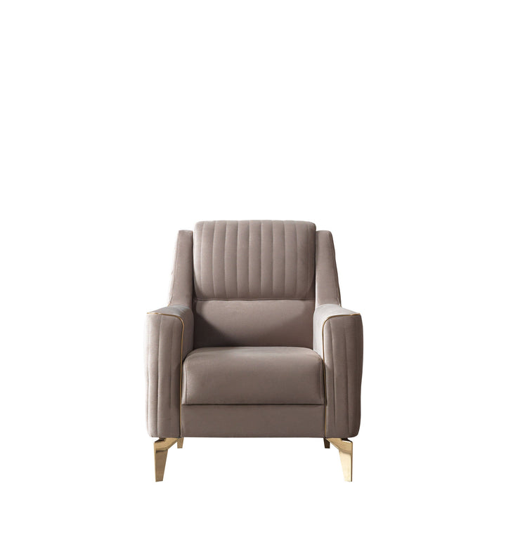 Sandra Coffee Velvet Chair