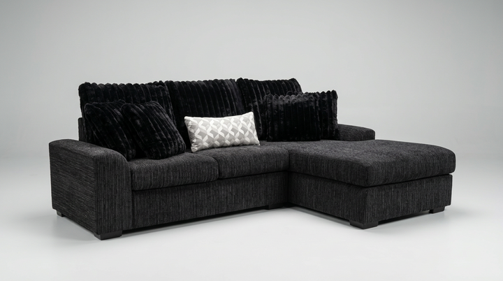S1801 Brady Sectional 2pcs (Black)