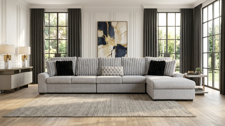 S1801 Brady Sectional 3pcs (Grey)