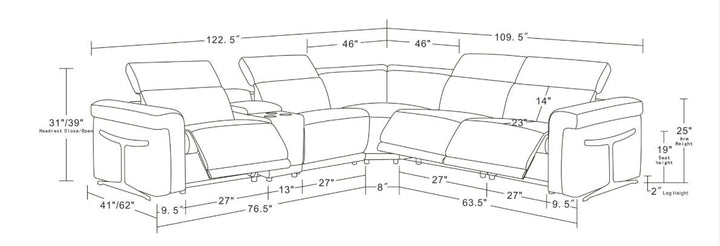 MI-1112-6pcs Lucca (L.T. Grey)