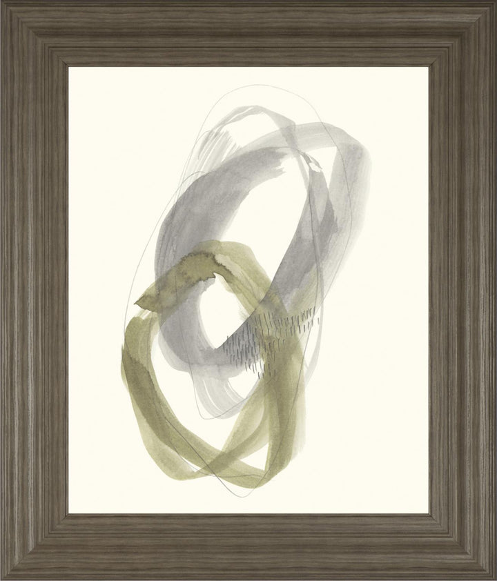 22x26 Neutral Rounds I By Jennifer Goldberger - Dark Gray